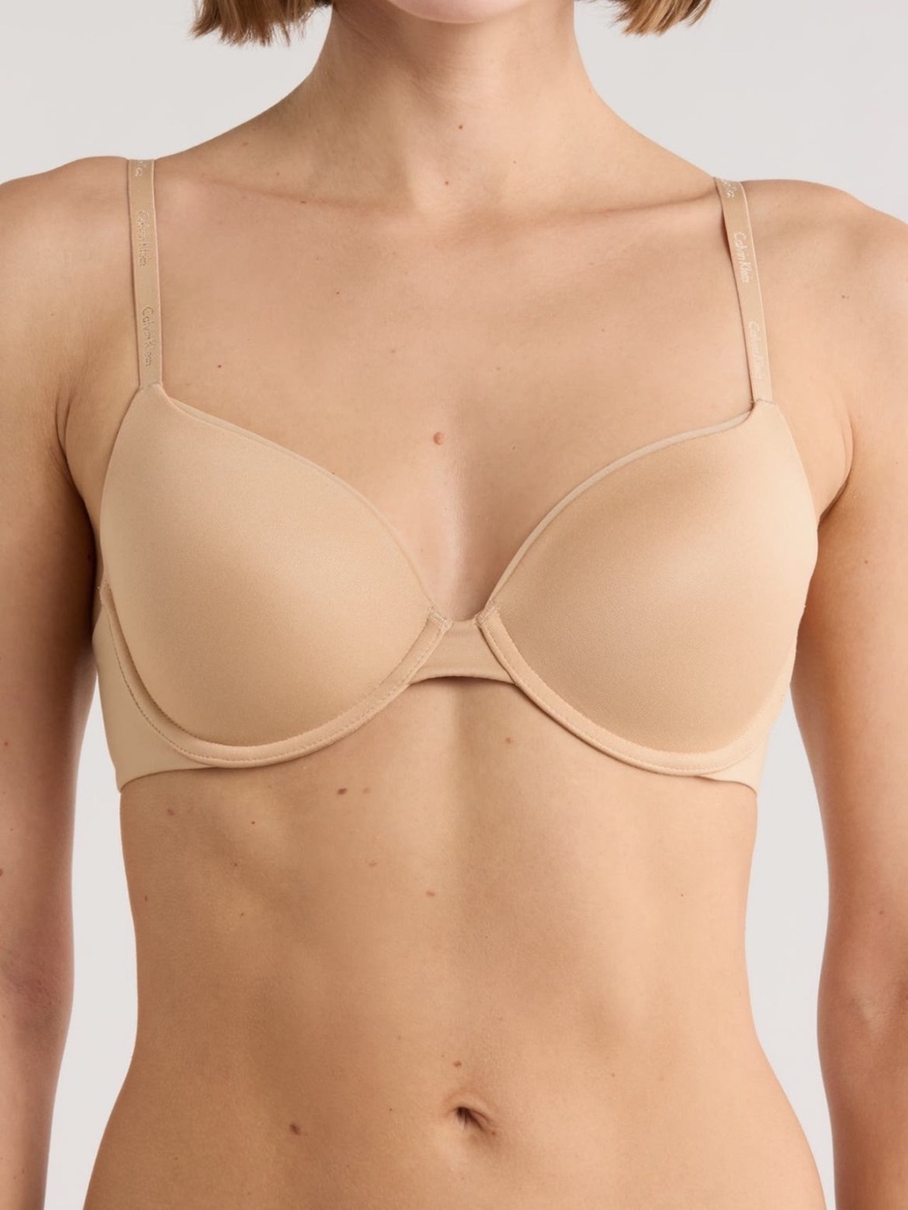 Calvin Klein Beige Nude Underwire T-Shirt Bra